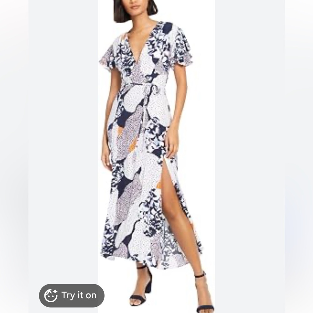 French connection Asha Drape wrap maxi dress